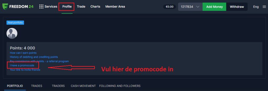 Gratis aandeel Freedom24