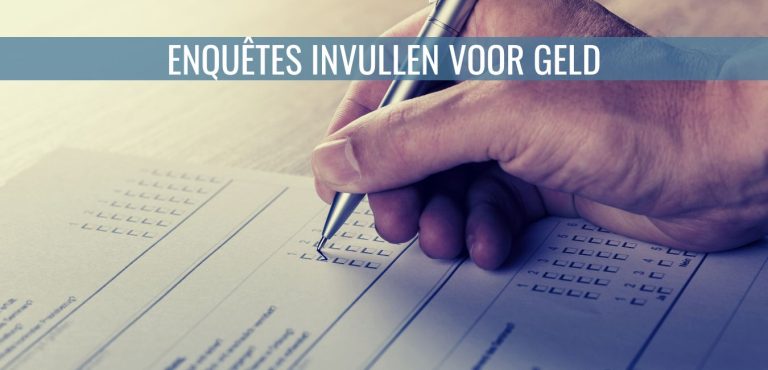 Enquêtes invullen voor geld