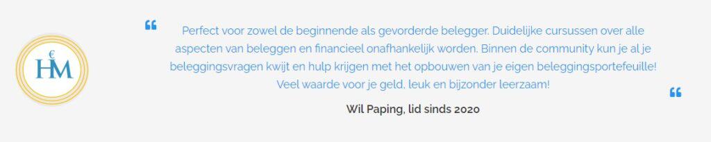 Beste cursus beleggen Happy Investors ervaring van gebruiker
