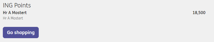 ING rentepunten sparen