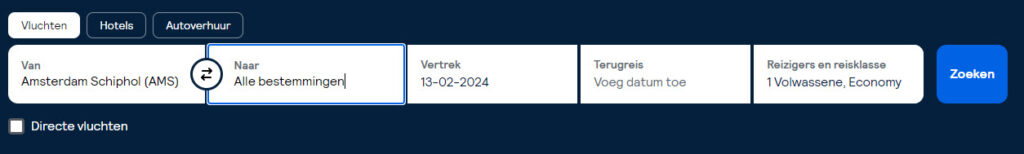 Skyscanner verkennen